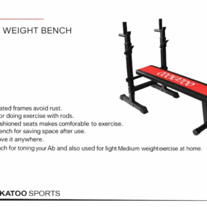 cockatoo fitness weight bench (bnc 03) – your ultimate home gym companion