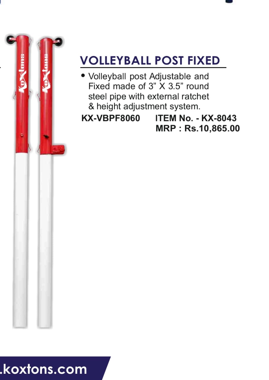 Koxtons Volleyball Post KX-VBPF8060 with external ratchet