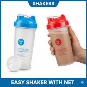Easy Shaker with Net 700ml Blue and Red colors