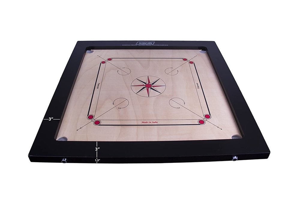 Siscaa Winit Carrom Board 8mm Ply Fast Rebound