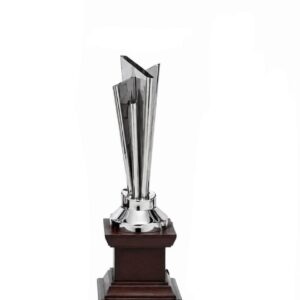 Silver Star Wooden Trophy model 20x20 by RDG Sports