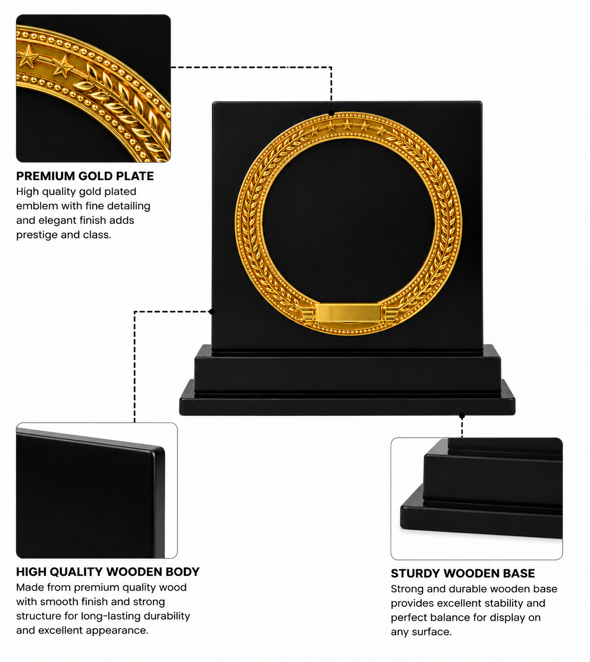 Premium Wooden Recognition Award details